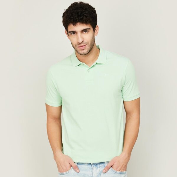 Green-Mint Solid Polo T-shirt